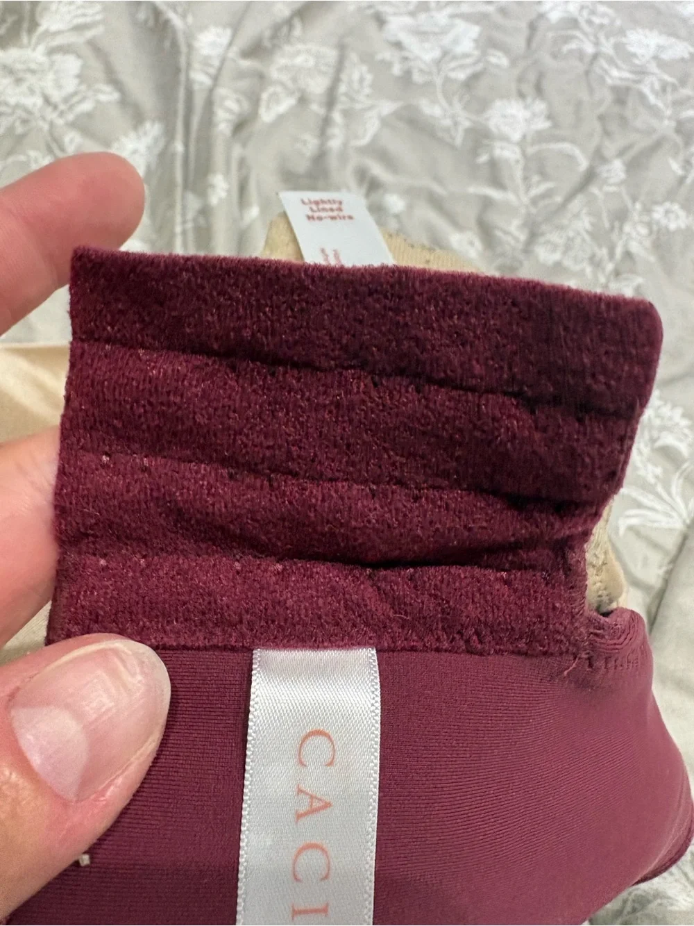 Cacique nude red wireless invisible back smoother bra 42DDD 2pcs